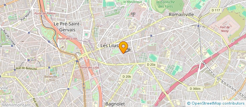 localisation de l'entreprise LES PETITES CANTINES LILAS à BAGNOLET