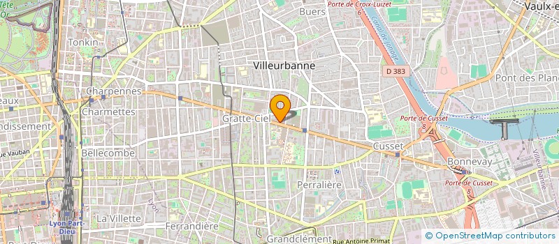 localisation de l'entreprise LES PETITES CANTINES VILLEURBANNE à VILLEURBANNE