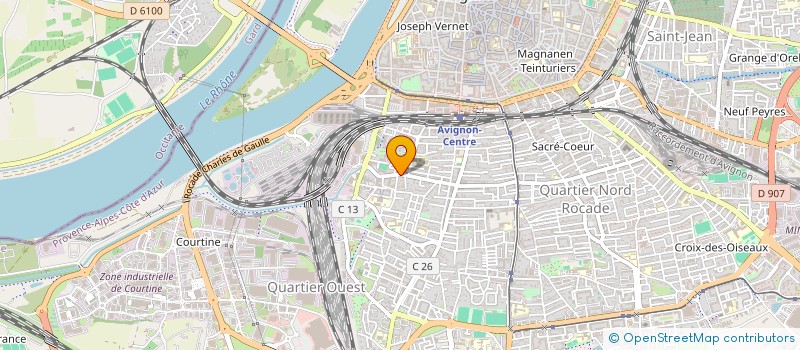 localisation de l'entreprise LES PETITES CHOSES - RESSOURCES CREATIVES à AVIGNON