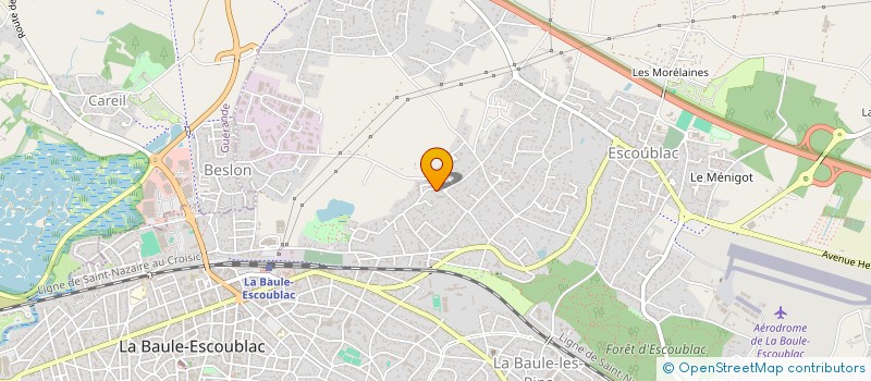 localisation de l'entreprise LES PETITES CLEFS BAULOISES à LA BAULE-ESCOUBLAC