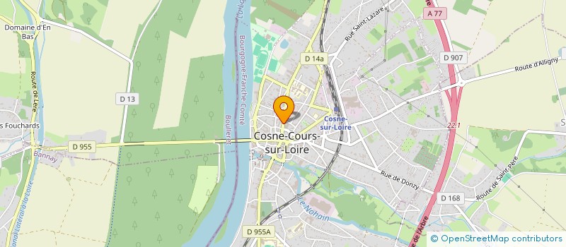 localisation de l'entreprise LES PETITES CLES DE LUANGE  COSNE COURS SUR LOIRE