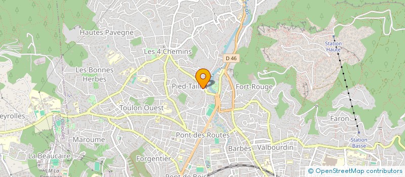 localisation de l'entreprise LES PETITES CLOCHETTES  TOULON