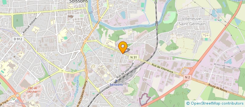 localisation de l'entreprise LES PETITES COCCINELLES à SOISSONS