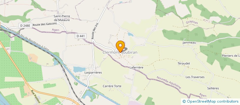 localisation de l'entreprise LES PETITES COCCINELLES à SAINT-PIERRE-DE-CLAIRAC