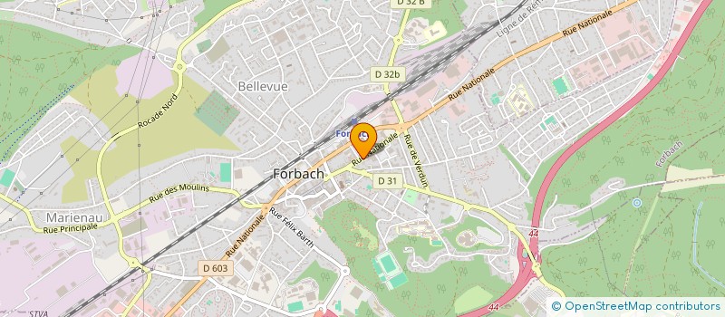 localisation de l'entreprise LES PETITES COIFFEUSES  FORBACH