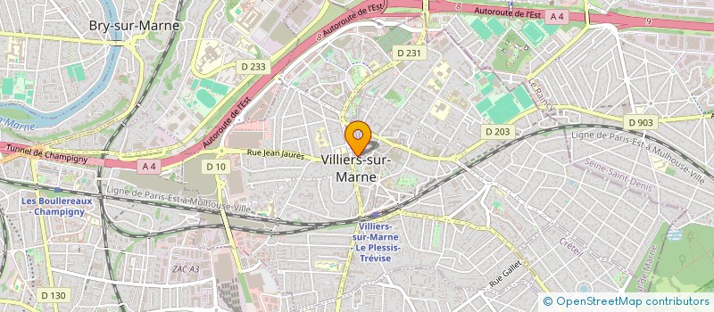 localisation de l'entreprise LES PETITES DOUCEURS à VILLIERS-SUR-MARNE
