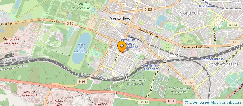 localisation de l'entreprise LES PETITES DUCHESSES DE GANTET à VERSAILLES