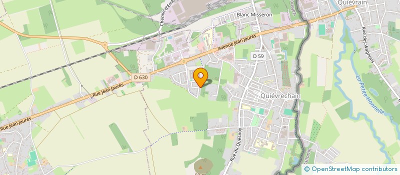 localisation de l'entreprise LES PETITES ETINCELLES  QUIEVRECHAIN