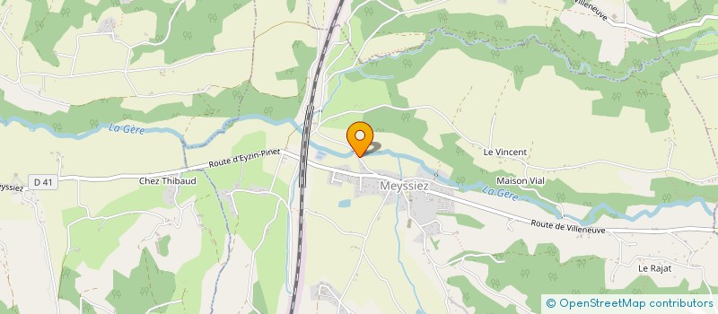localisation de l'entreprise LES PETITES ETOILES  MEYSSIEZ