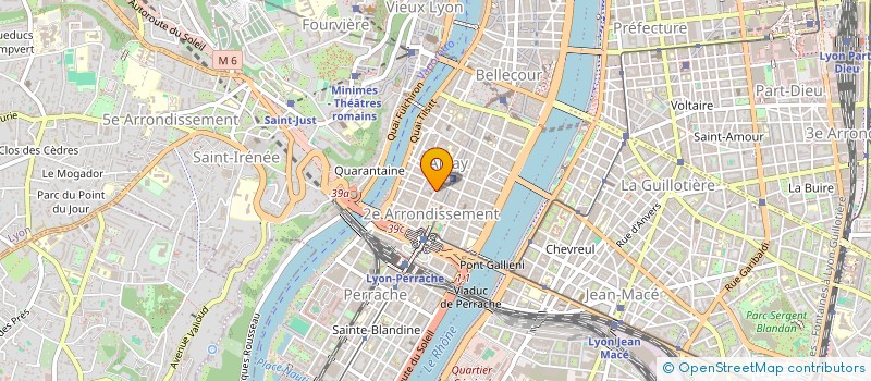 localisation de l'entreprise LES PETITES FAMILLES - LYON 6  LYON