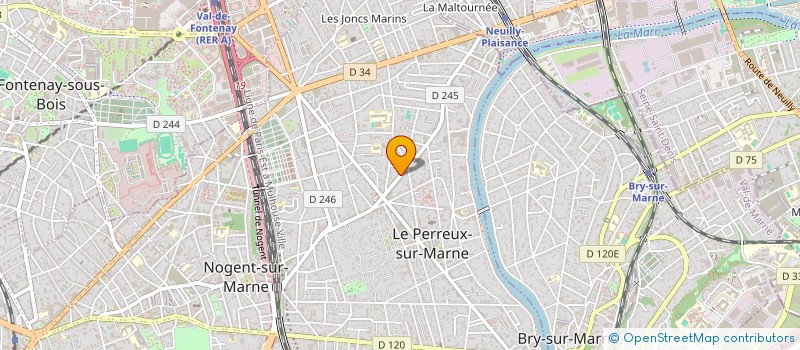 localisation de l'entreprise LES PETITES FARIES  LE PERREUX-SUR-MARNE