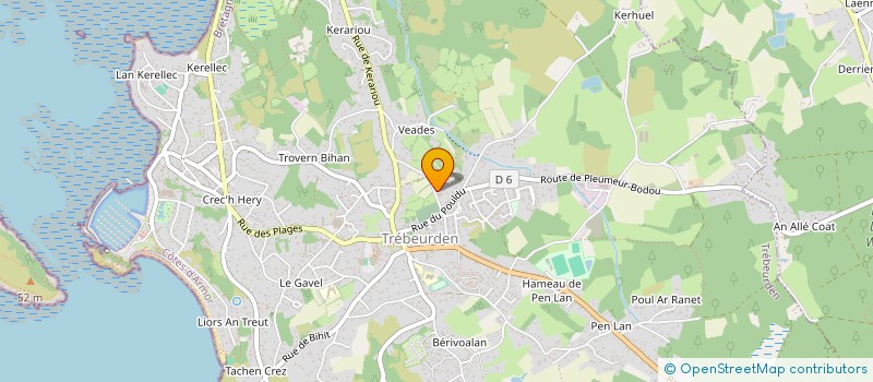 localisation de l'entreprise LES PETITES FEES  TREBEURDEN