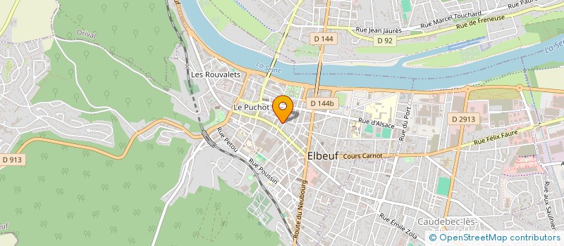 localisation de l'entreprise LES PETITES FEUILLES DOREES à ELBEUF