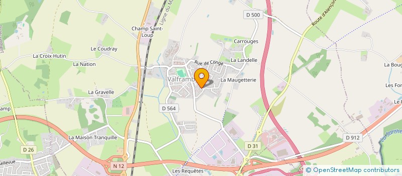 localisation de l'entreprise LES PETITES FRAMBOISES DE VALFRAMBERT à VALFRAMBERT