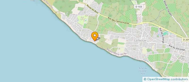 localisation de l'entreprise LES PETITES GARENNES VIOLETTE  SAINTE-MARIE-DE-RE