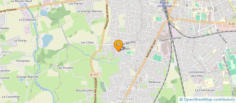 localisation de l'entreprise LES PETITES GIRAFES à PERONNAS