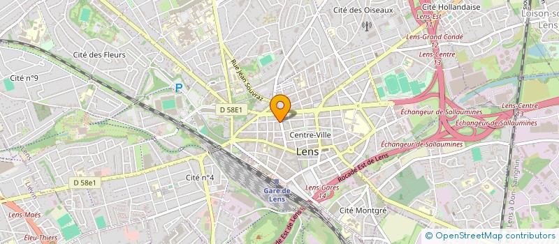 localisation de l'entreprise LES PETITES GRAINES à LENS
