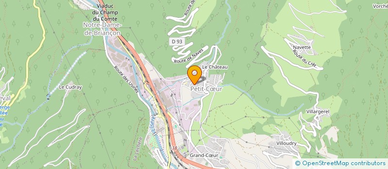 localisation de l'entreprise LES PETITES GRAINES DU SAVOIR  LES AVANCHERS VALMOREL