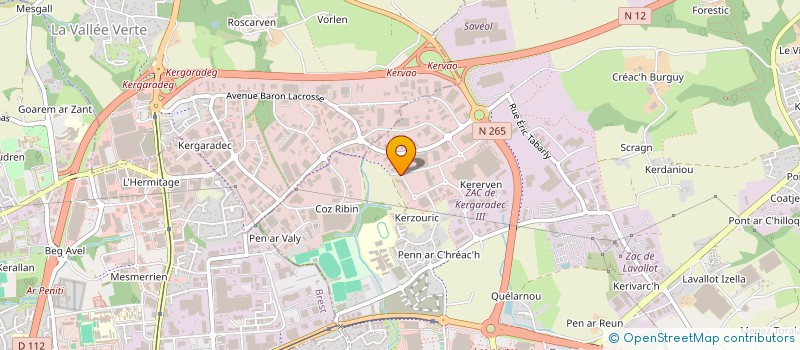 localisation de l'entreprise LES PETITES GRAINES DU SOCIALE (PGS)  GUIPAVAS