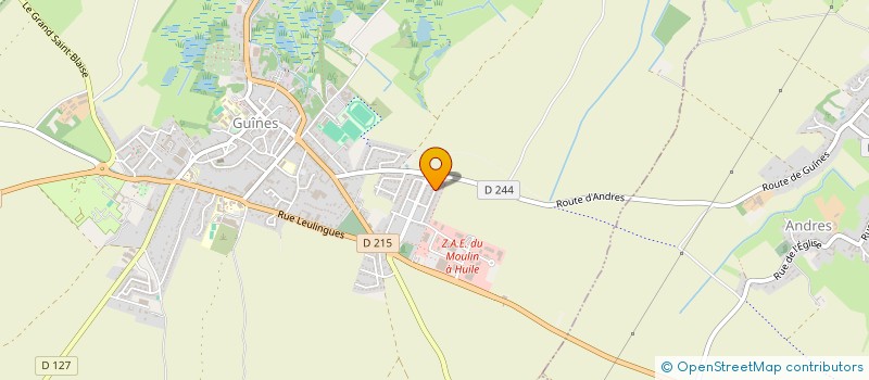 localisation de l'entreprise LES PETITES GRENOUILLES DU MARAIS  GUINES