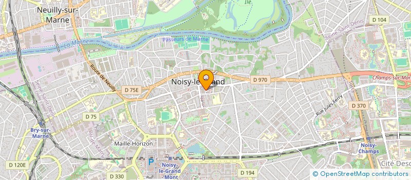 localisation de l'entreprise LES PETITES HALLES à NOISY-LE-GRAND