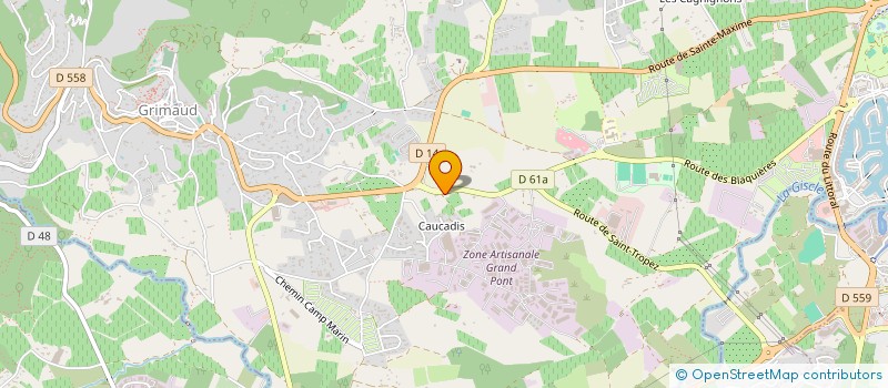 localisation de l'entreprise LES PETITES HERBES  COGOLIN