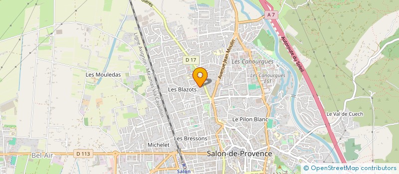 localisation de l'entreprise LES PETITES HIRONDELLES  SALON-DE-PROVENCE