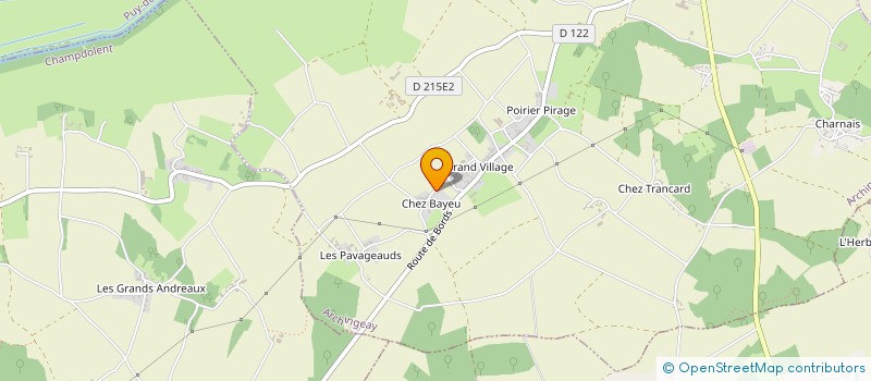 localisation de l'entreprise LES PETITES HOTTES  ARCHINGEAY