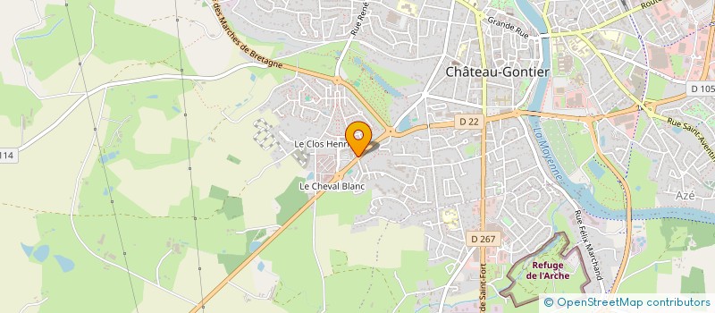 localisation de l'entreprise LES PETITES HUBERTIERES  CHAZE-SUR-ARGOS