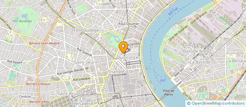 localisation de l'entreprise LES PETITES LANDES  BORDEAUX