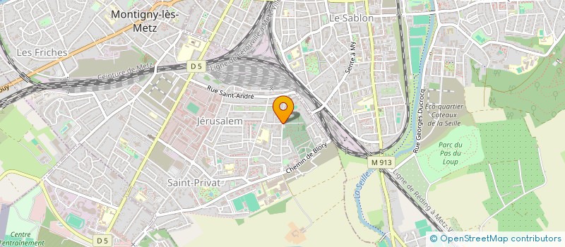 localisation de l'entreprise LES PETITES LIBELLULES à MONTIGNY-LES-METZ