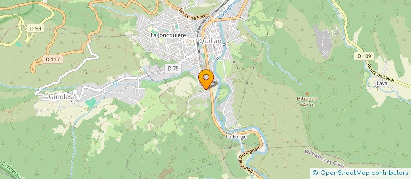 localisation de l'entreprise LES PETITES LOUISE à QUILLAN