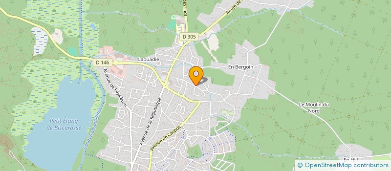 localisation de l'entreprise LES PETITES MAINS à BISCARROSSE