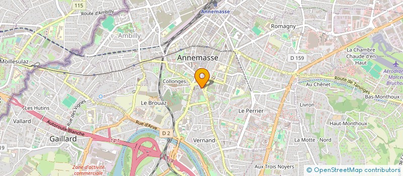 localisation de l'entreprise LES PETITES MAINS à ANNEMASSE