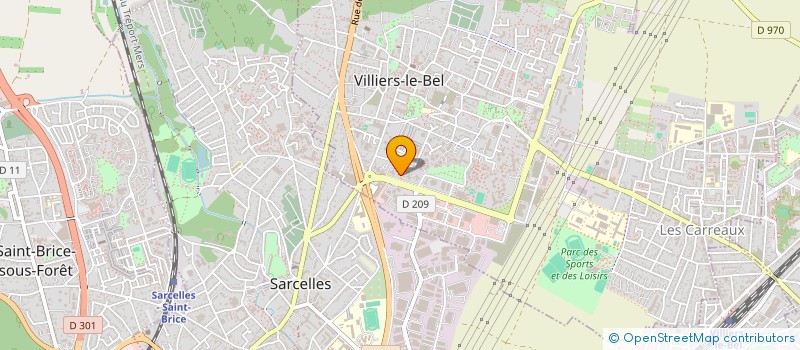 localisation de l'entreprise LES PETITES MAINS à VILLIERS-LE-BEL
