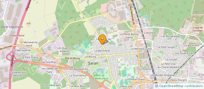 localisation de l'entreprise LES PETITES MAINS BENEVOLES à SARAN