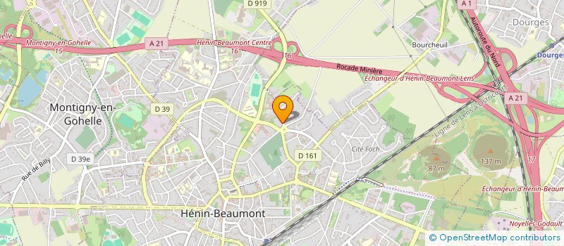 localisation de l'entreprise LES PETITES MAINS DE BREUVAL  HENIN-BEAUMONT