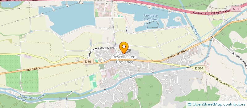 localisation de l'entreprise LES PETITES MAINS DE FABELLE  PEYROLLES-EN-PROVENCE