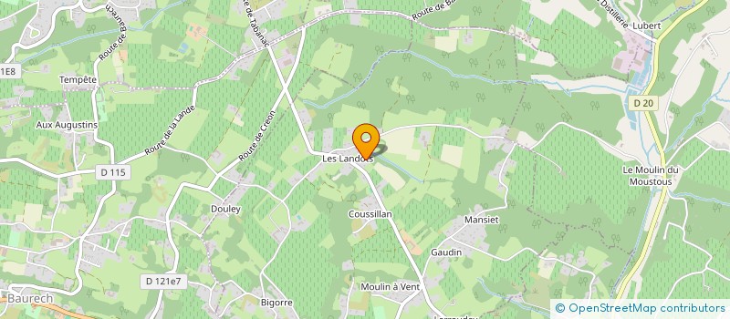 localisation de l'entreprise LES PETITES MAINS DE LA RIVE  TABANAC