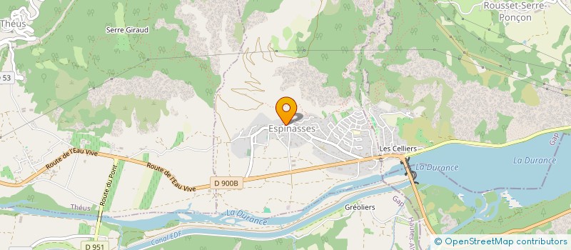 localisation de l'entreprise LES PETITES MAINS DE SERRE-PONCON  ESPINASSES