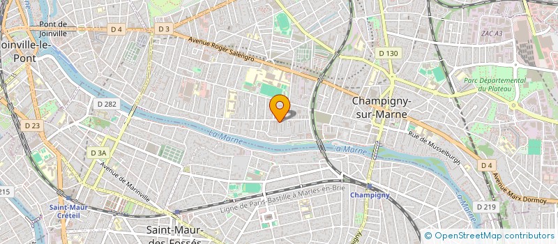 localisation de l'entreprise LES PETITES MAINS QUI DANSENT à CHAMPIGNY-SUR-MARNE