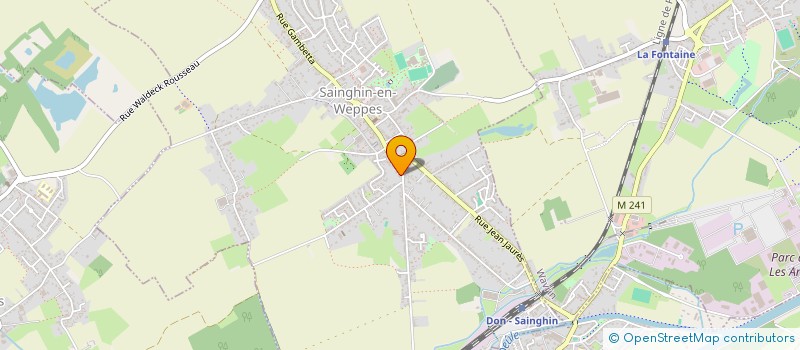 localisation de l'entreprise LES PETITES MAISONS  SAINGHIN-EN-WEPPES