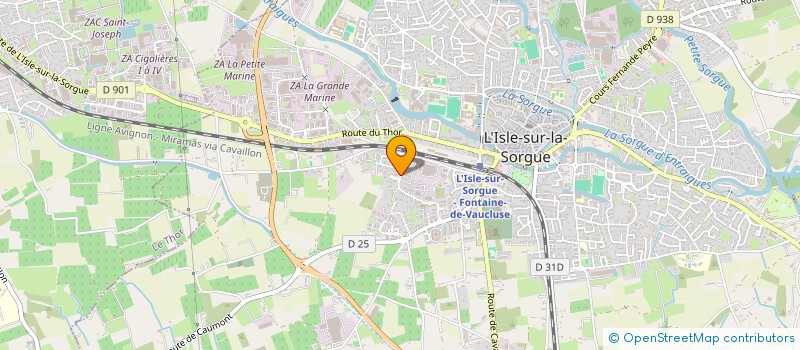 localisation de l'entreprise LES PETITES MAISONS DE L'ISLE  L'ISLE-SUR-LA-SORGUE