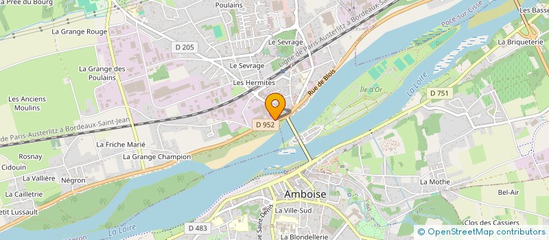 localisation de l'entreprise LES PETITES MARIE  AMBOISE