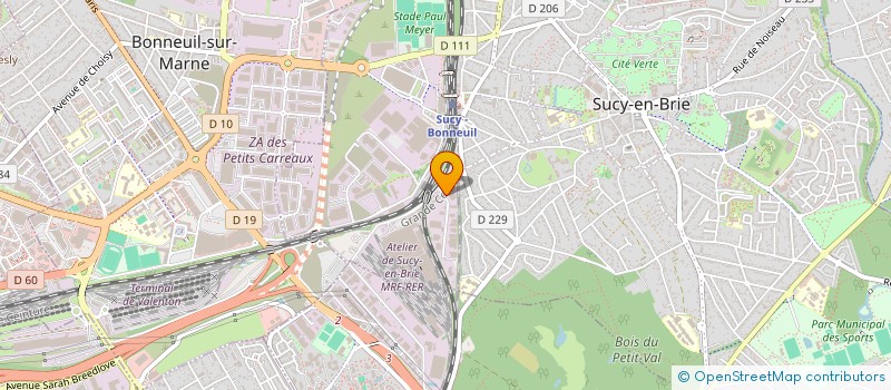 localisation de l'entreprise LES PETITES NOES  SUCY-EN-BRIE