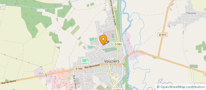 localisation de l'entreprise LES PETITES ONDES  VOUZIERS