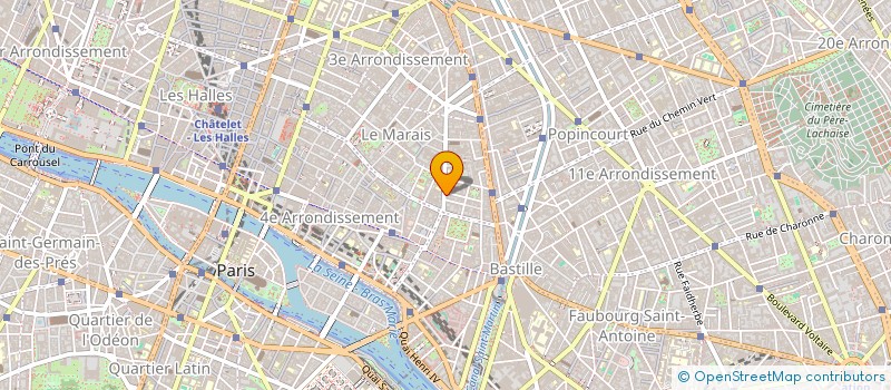 localisation de l'entreprise LES PETITES PARISIENNES à PARIS