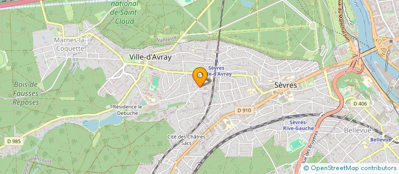 localisation de l'entreprise LES PETITES PATTES PROPRES  VILLE-D'AVRAY