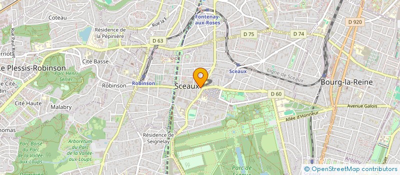 localisation de l'entreprise LES PETITES PENSEES à SCEAUX