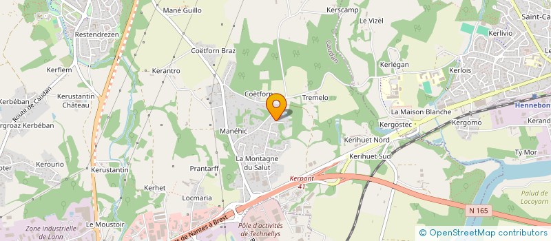 localisation de l'entreprise LES PETITES PETALES à CAUDAN